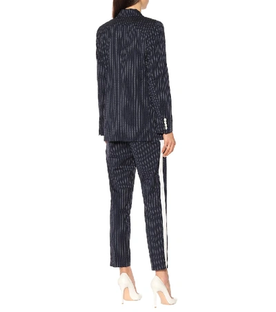 Shop Racil Casablanca Wool-blend Tuxedo Blazer In Black