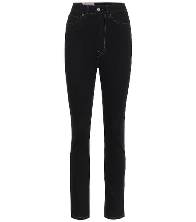 Shop Acne Studios Blå Konst 1994 High-rise Skinny Jeans In Black