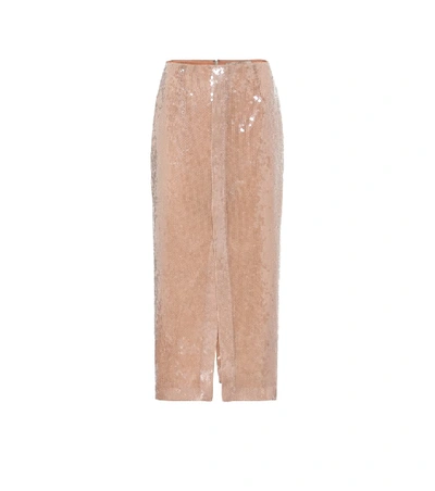 Shop Roland Mouret Nobel Sequined Pencil Skirt In Pink