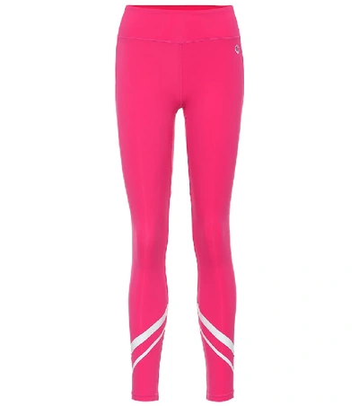 Shop Tory Sport Chevron Leggings In Pink