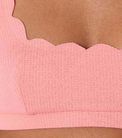 Shop Marysia Mini Palm Springs Bikini Top In Pink