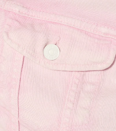 Shop 7 For All Mankind Denim Jacket In Pink