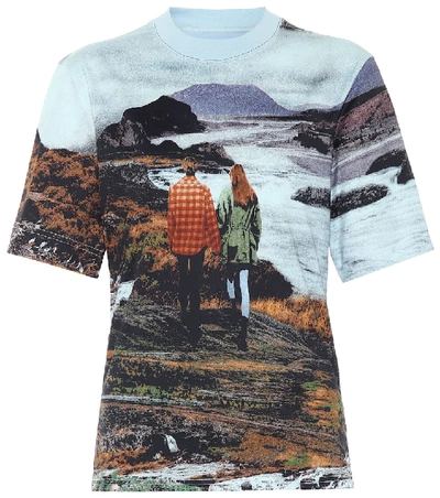 Shop Chloé Printed Cotton T-shirt In Multicoloured