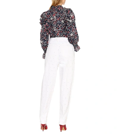 Shop Isabel Marant Étoile Lorny High-rise Carrot Jeans In White