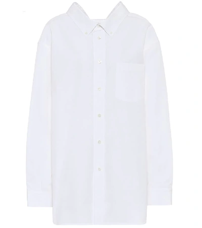 Shop Balenciaga Swing Cotton Shirt In White