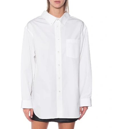 Shop Balenciaga Swing Cotton Shirt In White