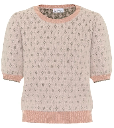 Shop Red Valentino Angora-blend Sweater In Pink