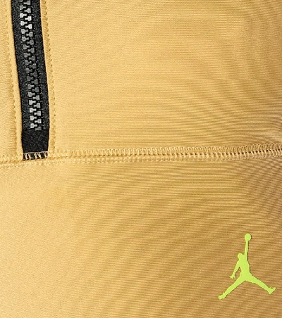Shop Nike Jordan Body Con Crop Top In Beige