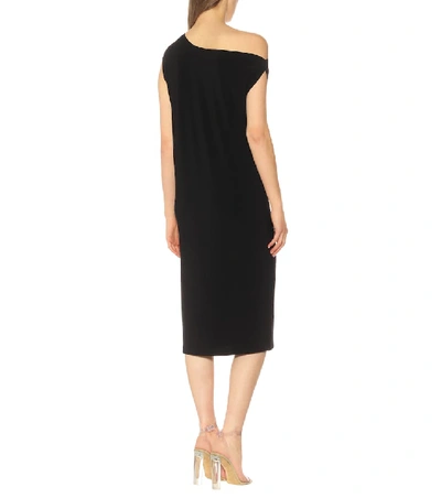 Shop Norma Kamali Drop Shoulder Jersey Dress In Black