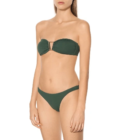 Shop Melissa Odabash Barcelona Bikini Top In Green