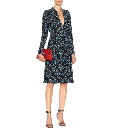 Shop Altuzarra Ourika Floral Silk Dress In Black