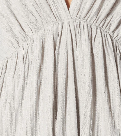 Shop Kalita Aphrodite Cotton Maxi Dress In Grey