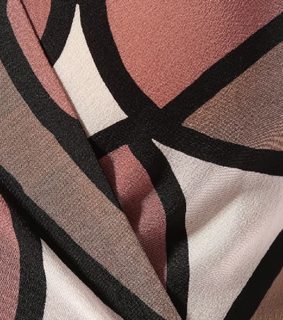 Shop Diane Von Furstenberg Tilly Printed Silk Midi Wrap Dress In Brown
