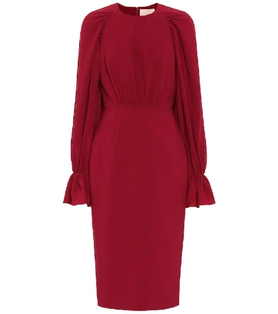 Shop Roksanda Vaniria Crêpe Midi Dress In Red