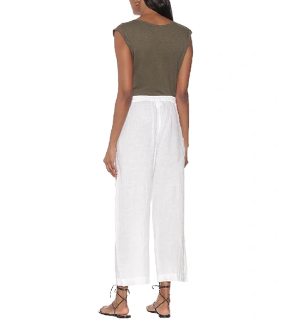 Shop Velvet Zola Linen Pants In White