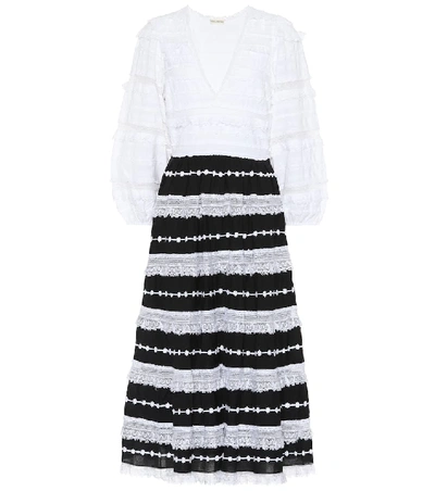 Shop Ulla Johnson Charline Lace Midi Dress In White