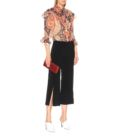 Shop Etro Printed Silk-blend Blouse In Multicoloured