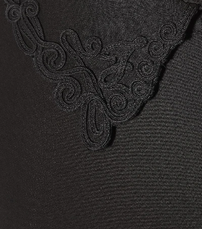 Shop Fendi Stretch-cady Dress In Black