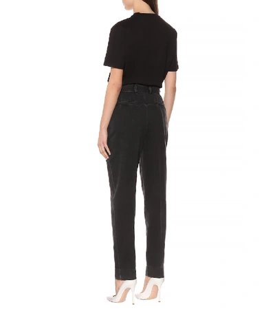 Shop Givenchy High-rise Jeans In Black