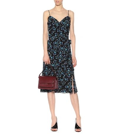 Shop Altuzarra Floral-printed Silk Dress In Multicoloured