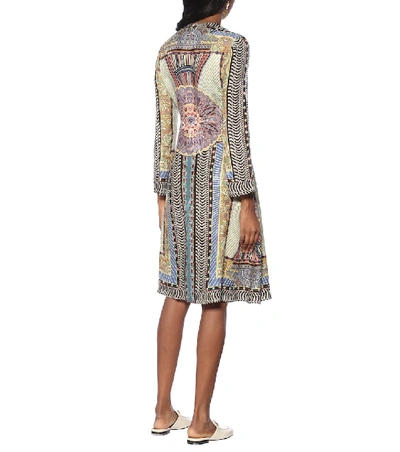 Shop Etro Printed Dress In Beige