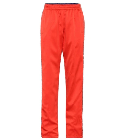 Shop Opening Ceremony Reversible Silk Satin Trackpants In Blue