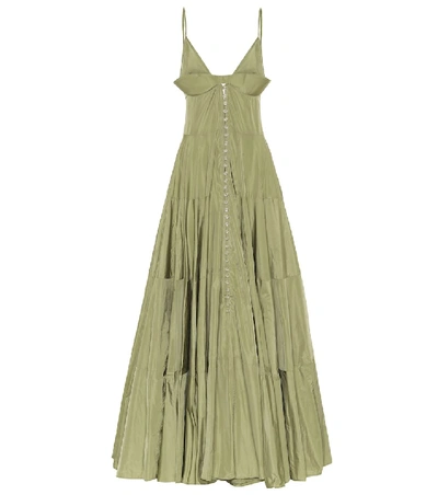 Shop Jacquemus La Robe Manosque Maxi Dress In Green