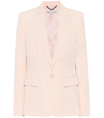 Shop Stella Mccartney Iris Stretch-wool Blazer In Pink