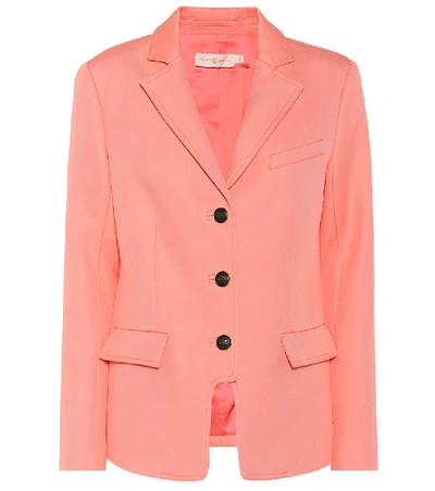 Shop Tory Burch Cotton Blazer In Pink