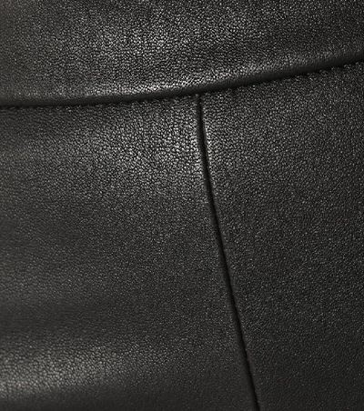 Shop Stouls Carmen Leather Midi Skirt In Black