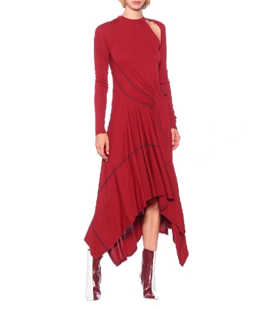 Shop Monse Stretch-jersey Dress In Red