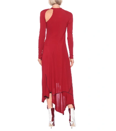 Shop Monse Stretch-jersey Dress In Red