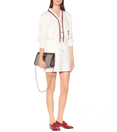 Shop Gucci Technical Jersey Dress In White