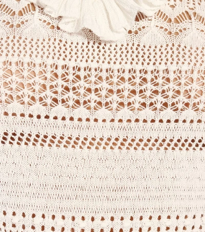 Shop Ulla Johnson Austen Cotton-blend Sweater In White