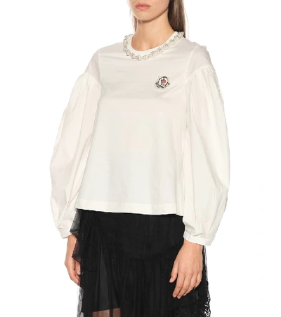 Shop Moncler Genius 4 Moncler Simone Rocha Cotton Shirt In White