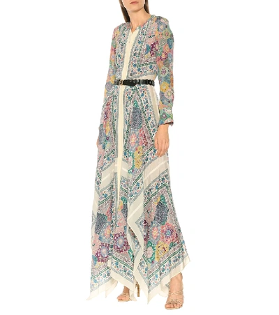 Shop Altuzarra Tamourine Printed Silk Maxi Dress In Multicoloured