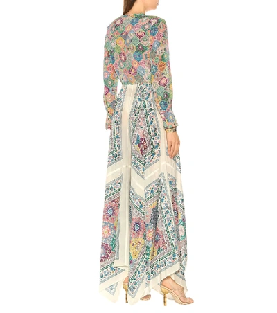 Shop Altuzarra Tamourine Printed Silk Maxi Dress In Multicoloured