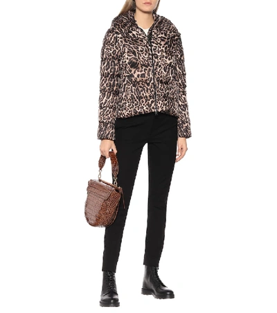 Shop Polo Ralph Lauren Leopard-print Down Jacket In Brown