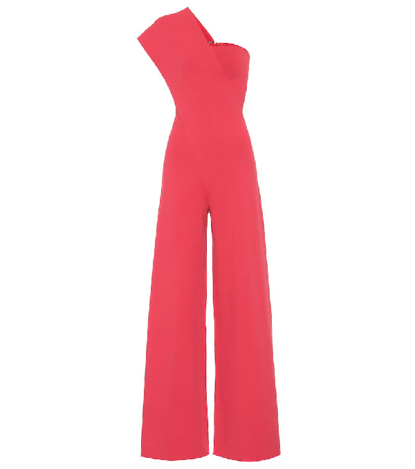 stella mccartney one shoulder jumpsuit