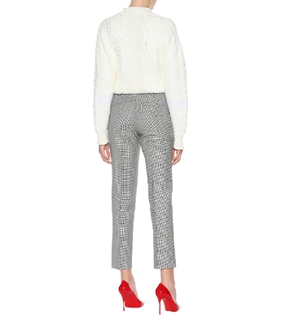 Shop Givenchy Wool And Mohair Pants In Grey