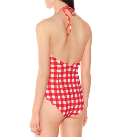 Shop Marysia Broadway Tie Swimsuit In Red