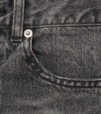 Shop Saint Laurent High-rise Slim-leg Jeans In Grey