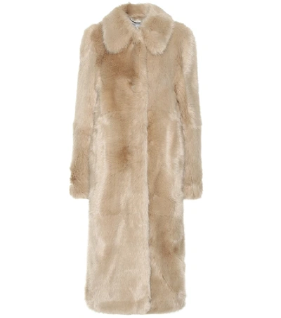 Shop Stella Mccartney Faux Fur Coat In Beige