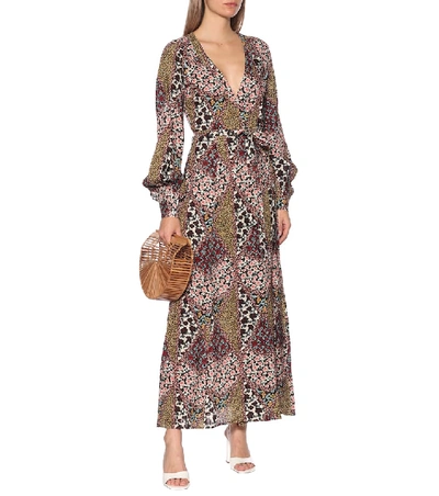 Shop The Upside Kate Floral Maxi Wrap Dress In Green