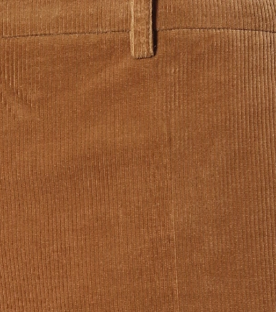 Shop Joseph Rone Flared Corduroy Pants In Beige