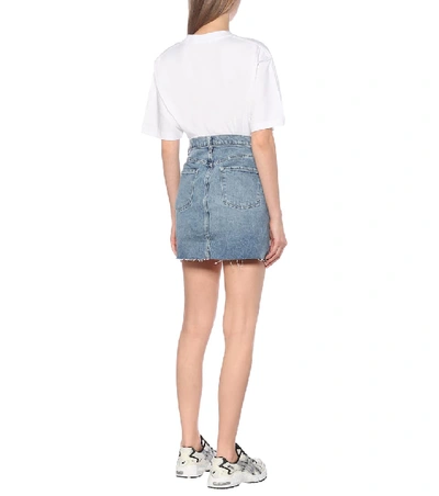 Shop J Brand Jules Denim Miniskirt In Blue