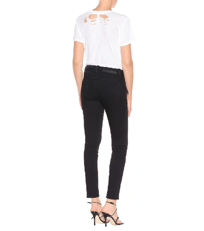 Shop Ben Taverniti Unravel Project Lace-up Skinny Jeans In Black