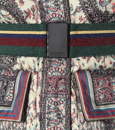 Shop Etro Printed Puffer Coat In Multicoloured