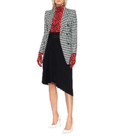 Shop Vetements Leopard-print Bodysuit In Red