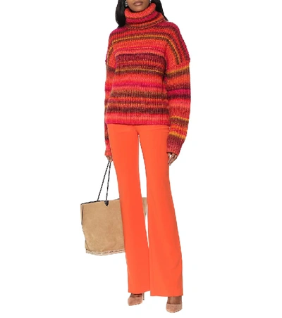 Shop Altuzarra Kelley Wool-blend Roll-neck Sweater In Red